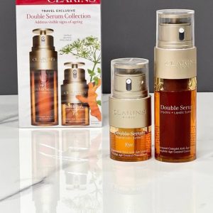 سرم ضد چروک دور چشم دابل سرم ای کلارنس Double Serum Eye Anti wrinkle skin serum Clarins